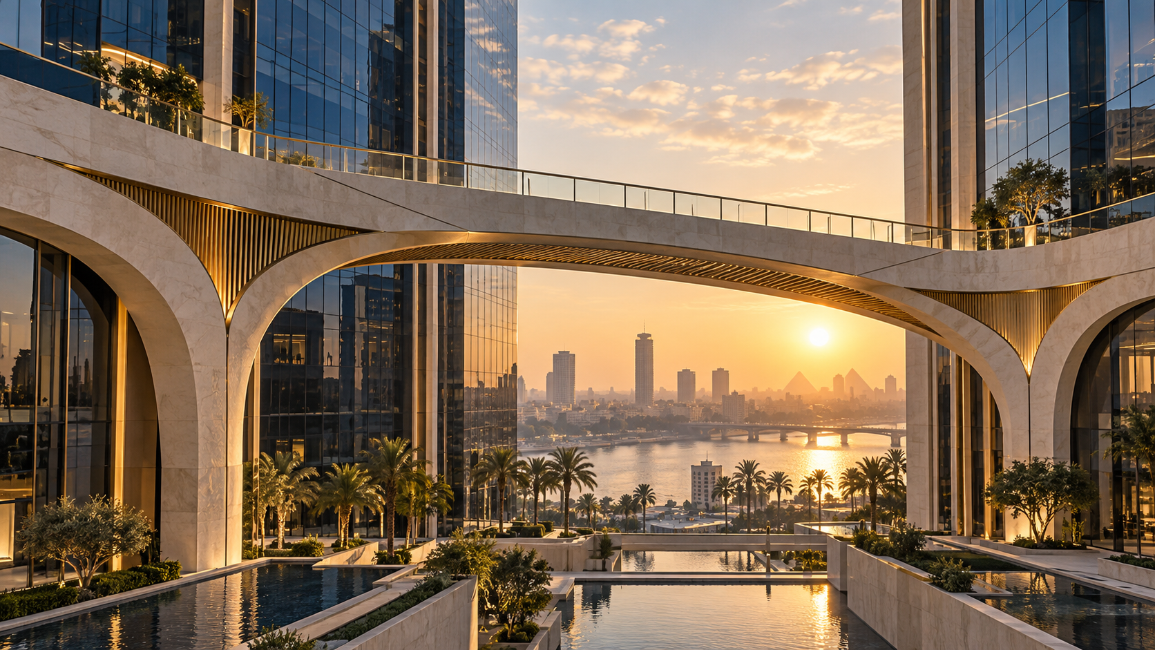 Illustrative modern bridge architecture